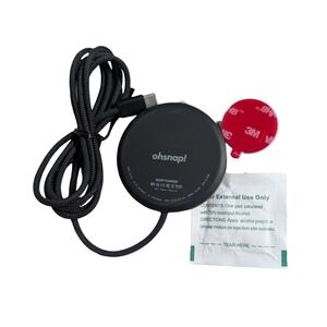 Aa2-P ohsnap! Qi2 Magnetic Wireless Fast Charge Charger - Black - Universal ⬇️